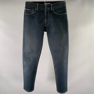 DOLCE & GABBANA Size 30 Navy Indigo Cotton Contrast Stitch Jeans